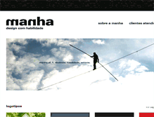 Tablet Screenshot of manha.com.br